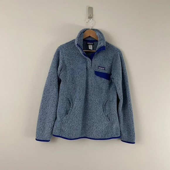 Patagonia Jackets & Blazers - Patagonia Blue Re-Tool Snap T Fleece Pullover Jacket Size Medium